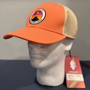 Cotopaxi Sunny Side Trucker Hat Nectar Orange Mesh Snapback Cap NWT Unisex